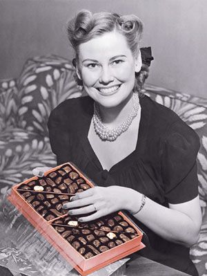 жена и шоколади