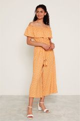 F&F Жълт пола Dot Doc Culotte